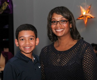 Meryle Leonard with her son Jay.