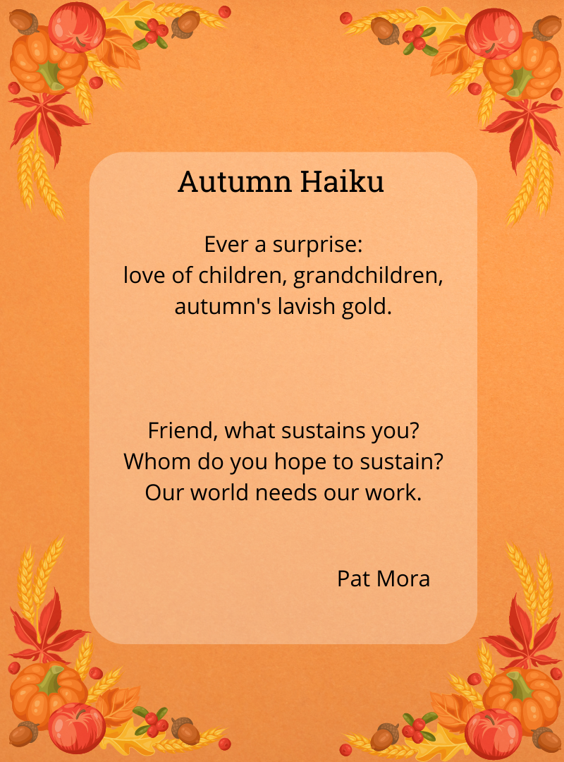Autumn Haiku from Pat Mora