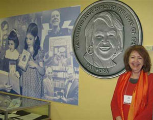 Pat receives the University of Southern Mississippi Medallion for Outstanding Contributions to Children's Literature, 2008 .