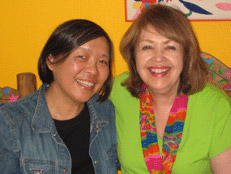 Pat and illustralor Amelia Lau Carling