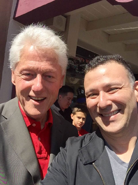 Roger meets Bill Clinton