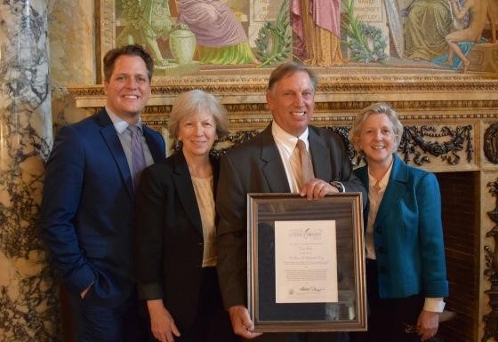 Chandler Arnold (COO), Jane Robinson (CFO), and Peter Gold (Co-founder & Board Chairman) with me at the Library of Congress.