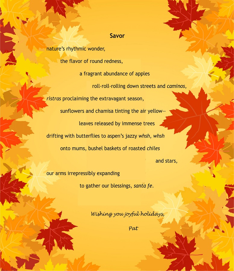 "Savor", a poem by Pat Mora